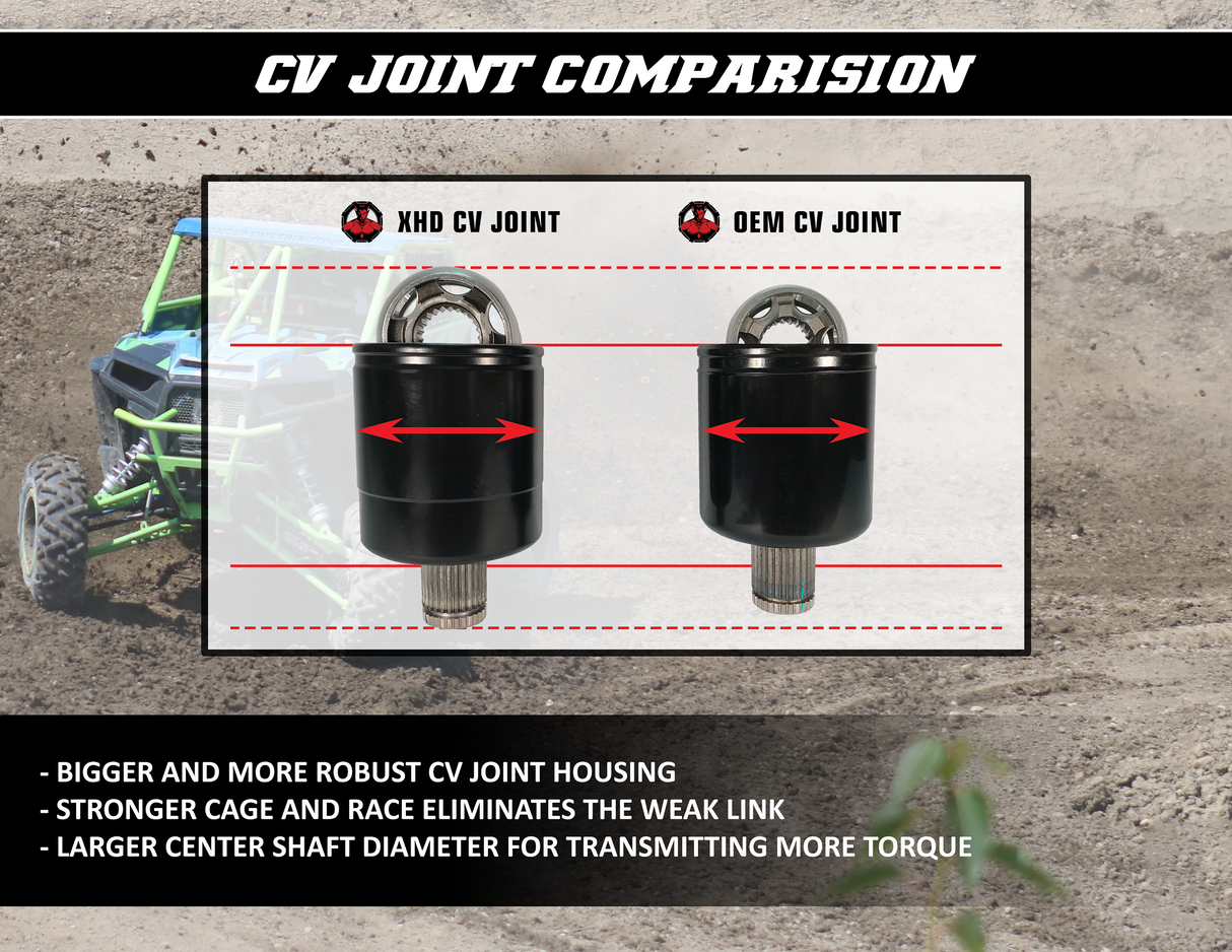 Axle - X-Treme - Heavy-Duty - Front Left/Right - Polaris 2015 - 2020