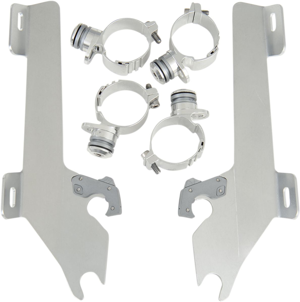 Batwing Trigger Lock Mounting Kit - Raider - Polished 2008 - 2015