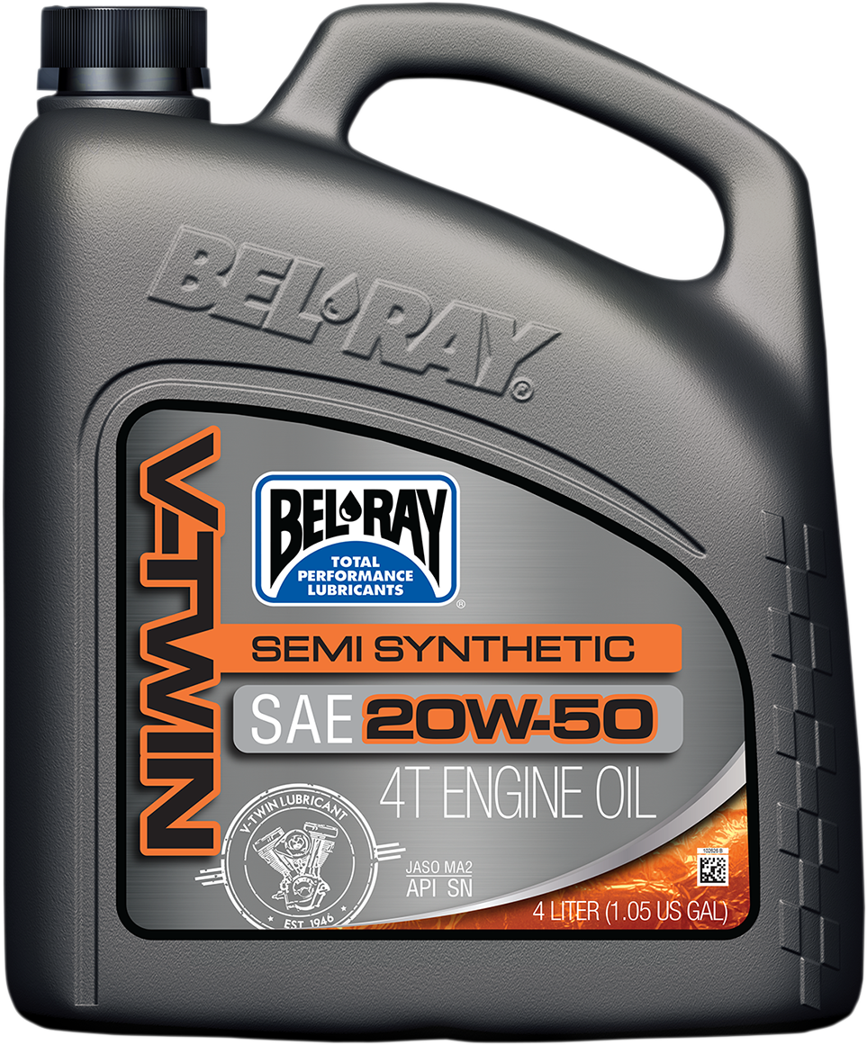 V-Twin Semi-Synthetic Oil - 20W-50 - 4L