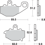 LS Brake Pads - Kawasaki - 687LS 2003 - 2019