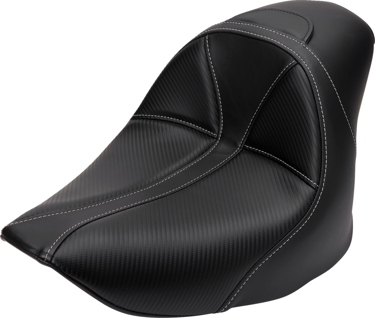 Dominator Solo Seat - w/o Backrest - Black w/ Gray Stitching - FL/FX \'06-\'17 2006 - 2017