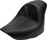 Dominator Solo Seat - w/o Backrest - Black w/ Gray Stitching - FL/FX \'06-\'17 2006 - 2017