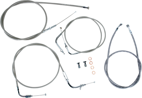 Cable Line Kit - 15\" - 17\" - XVS650CU - Stainless Steel 1998 - 2017