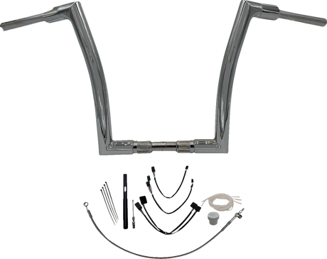 Handlebar Kit - Flat Top - 14\" - Chrome 2021 - 2022