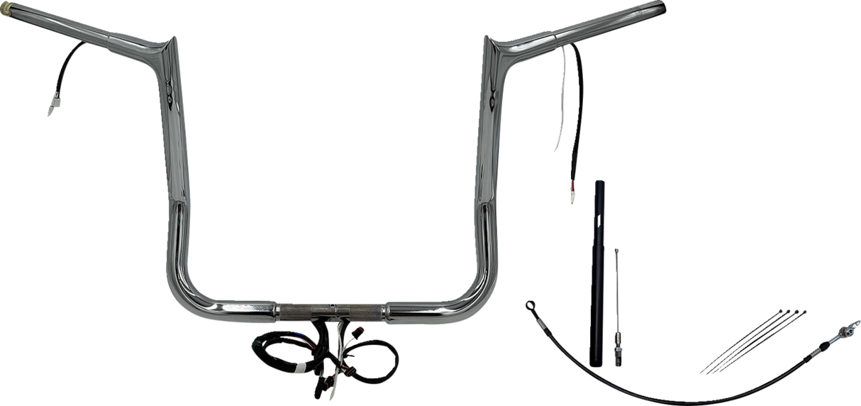 Handlebar Kit - Pointed Top - 14\" - Chrome 2021 - 2022