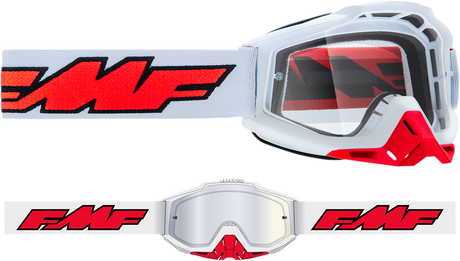 PowerBomb Goggles - Rocket - White - Clear