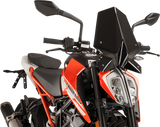 New Generation Windscreen - 16-1/4\" - Black - KTM 2017 - 2022