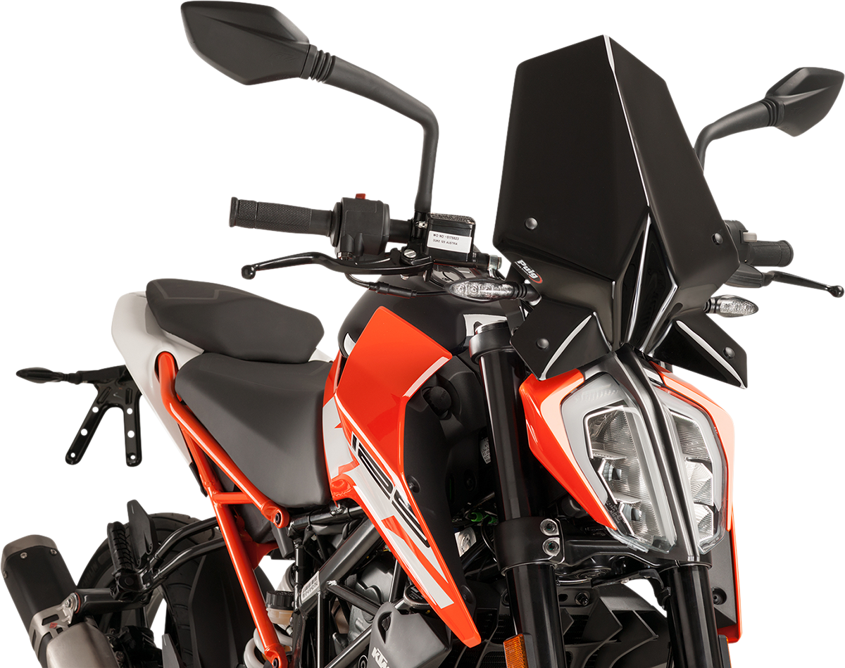 New Generation Windscreen - 16-1/4\" - Black - KTM 2017 - 2022