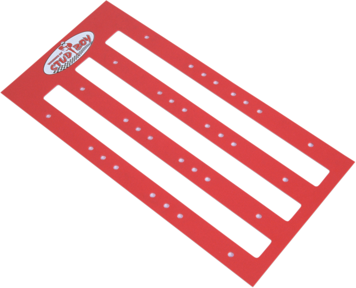 Studding Template - Track Stud - Red Trail - 2.52\" Pitch