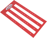 Studding Template - Track Stud - Red Trail - 2.52\" Pitch