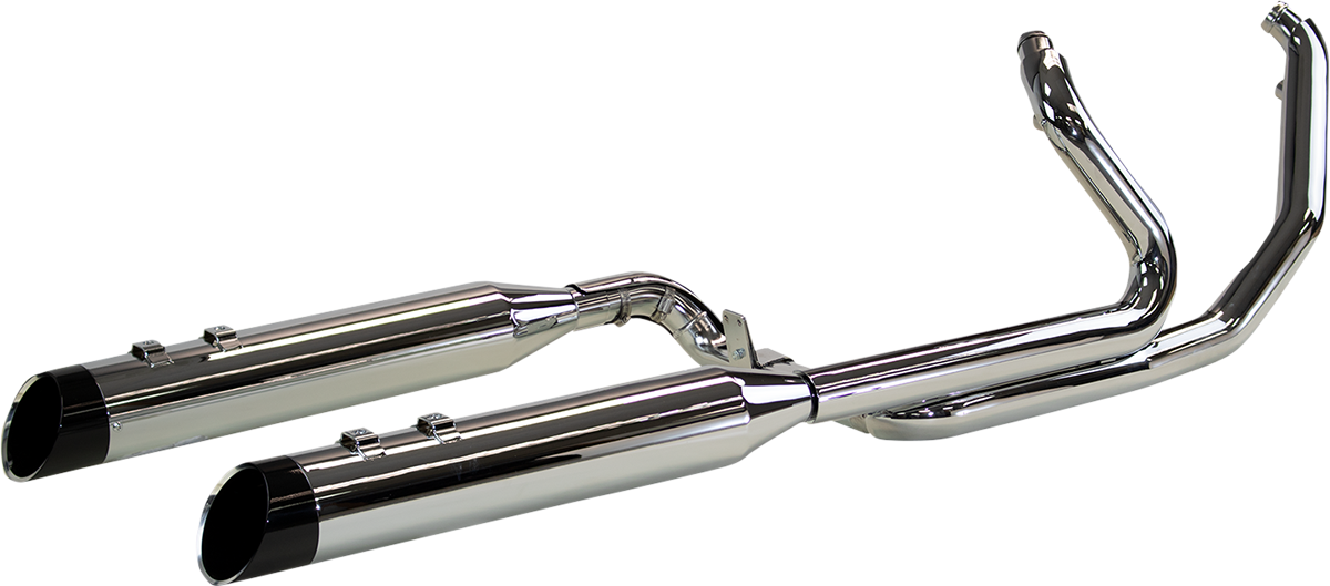 2:2 Exhaust with 4.5\" Muffler - Chrome - FL 2017 - 2022