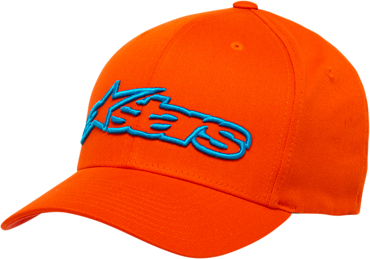 Blaze Flexfit® Hat - Orange/Blue - Small/Medium