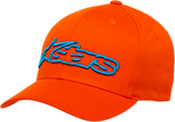 Blaze Flexfit® Hat - Orange/Blue - Small/Medium