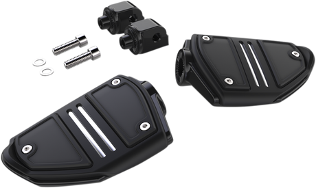 Twin Rail Footpeg - With Mount - Black - Softail 2018 - 2020