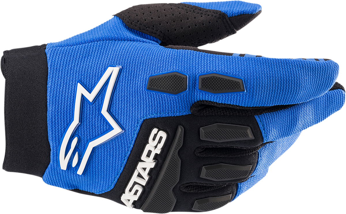 Youth Full Bore Gloves - Blue/Black - XS