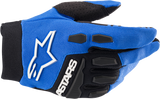 Youth Full Bore Gloves - Blue/Black - XS