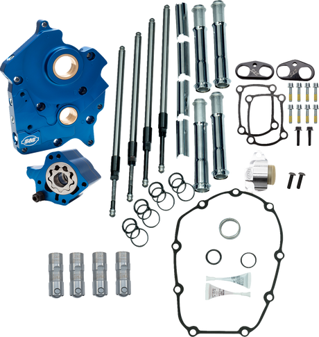 Cam Chest Kit without Cams - Chain Drive - Water Cooled - Chrome Pushrods - M8 2017 - 2024