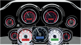 MVX-8K Series Analog/Digital 6-Gauge Kit - Black Bezel - Black Face with Gray Background 2004 - 2013