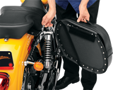 Drifter Saddlebags with Shock Cutaway - Black