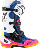 Daytona Coast Limited Edition Tech 10 Boots - White/Blue/Pink - US 8