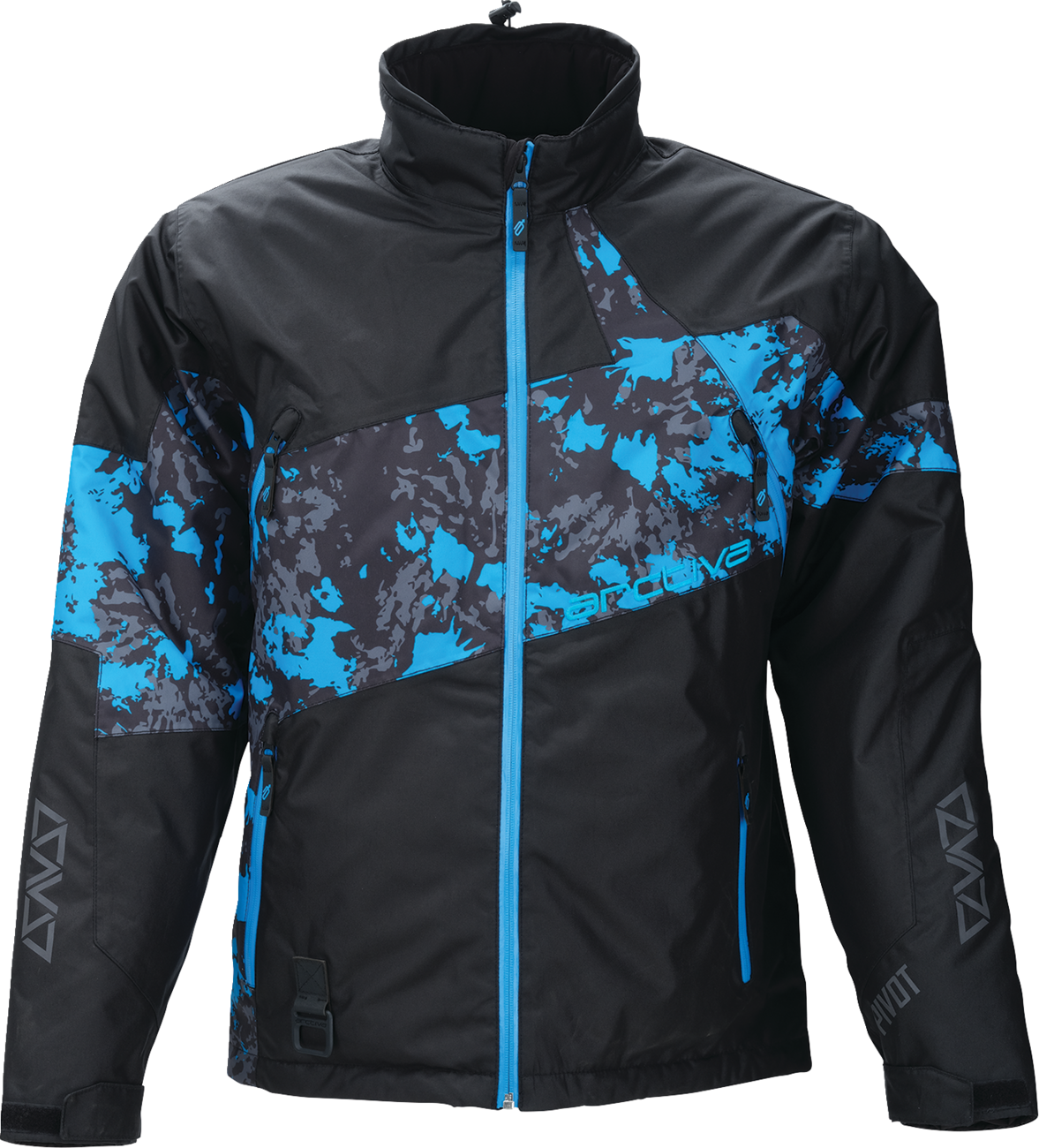 Pivot 7 Jacket - Camo Black/Blue - 2XL