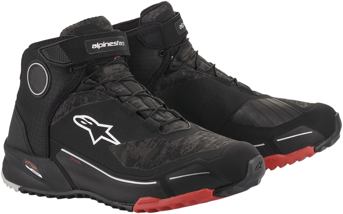 CR-X Drystar® Shoes - Black Camo/Red - US 8