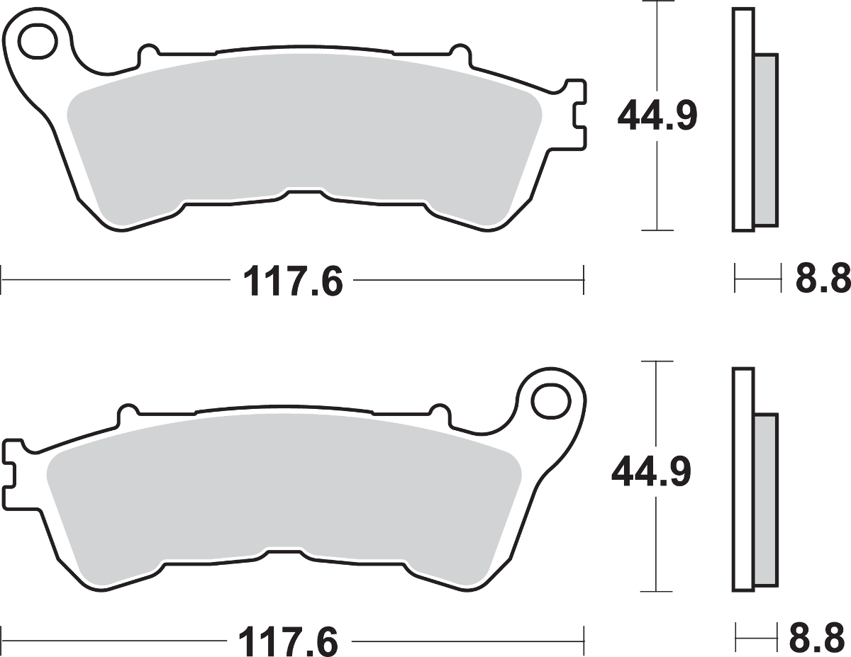 HS Brake Pads - Honda - 828HS 2008 - 2017