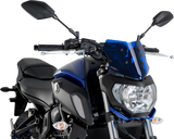 Naked Sport Windscreen - 9\" - Blue - Yamaha 2018 - 2020