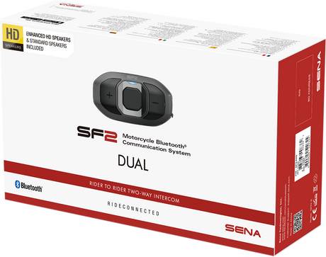 SF2 Bluetooth Headset - 2-Way - Dual Speakers - Dual Pack