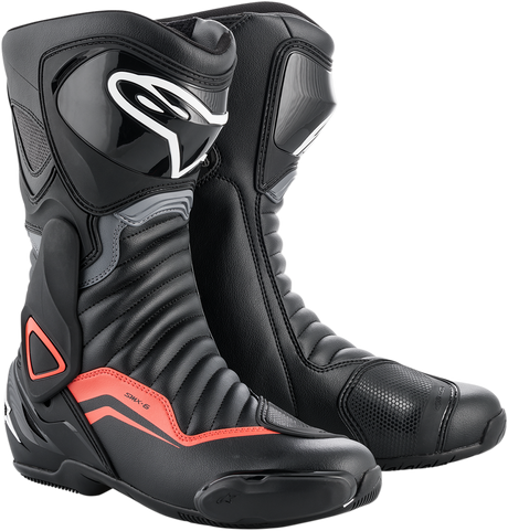 SMX-6 v2 Boots - Black/Gray/Red - US 6.5 / EU 40