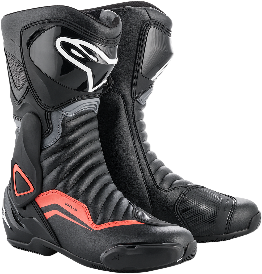 SMX-6 v2 Boots - Black/Gray/Red - US 7.5 / EU 41