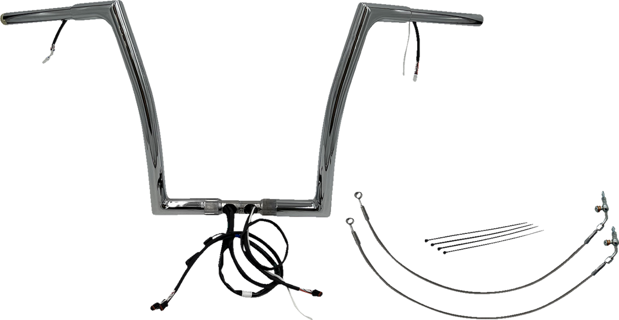 Handlebar Kit - Flat Top - 14\" - Chrome 2016 - 2020