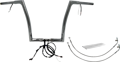 Handlebar Kit - Flat Top - 14\" - Chrome 2016 - 2020