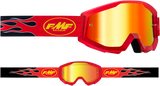 Youth PowerCore Goggles - Flame - Red - Red Mirror