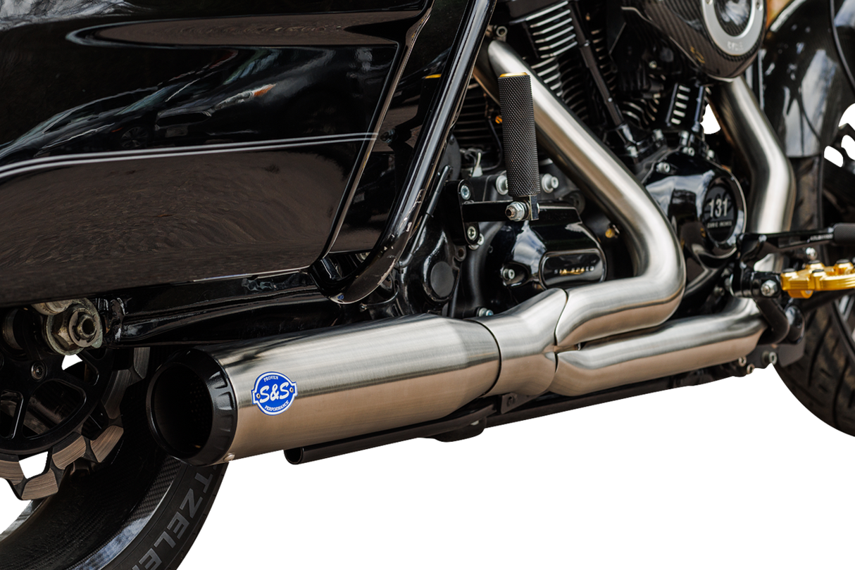 2-into-1 Qualifier Exhaust System - 49-State - Silver 2017 - 2023