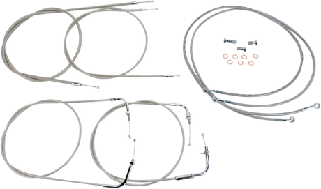 Cable Line Kit - 15\" - 17\" - XVS1100CU - Stainless Steel 1999 - 2009