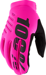 Women\'s Brisker Gloves - Neon Pink/Black - Small