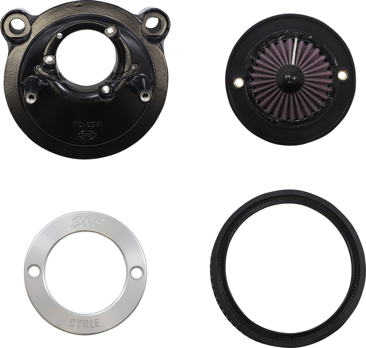 Air Stinger Stealth Air Cleaner Kit - Black Chrome Ring 2007 - 2022