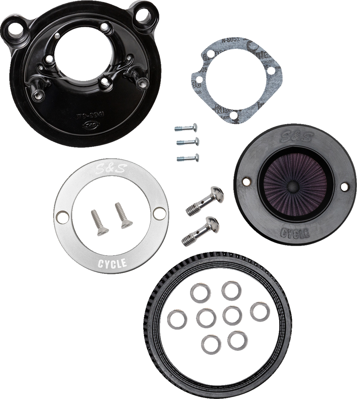 Air Stinger Stealth Air Cleaner Kit - Black Chrome Ring 2007 - 2022