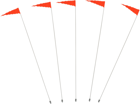 Flag and Pole - 6\' White Pole - 5 Pack