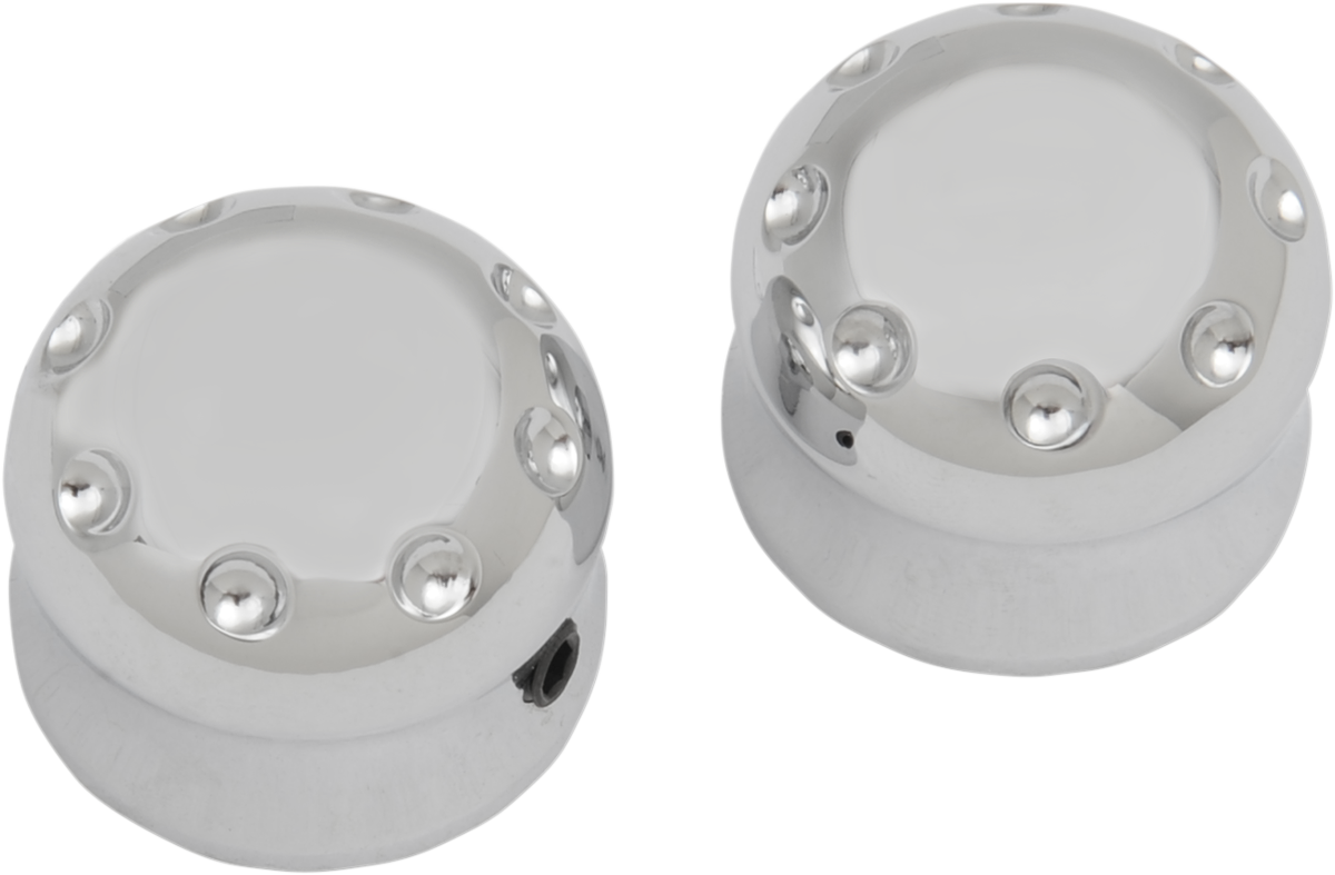 Axle Cap - Front - Dimpled - Chrome 2007 - 2023