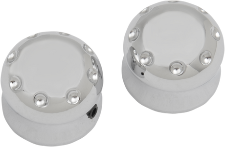 Axle Cap - Front - Dimpled - Chrome 2007 - 2023