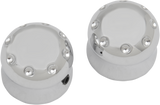 Axle Cap - Front - Dimpled - Chrome 2007 - 2023