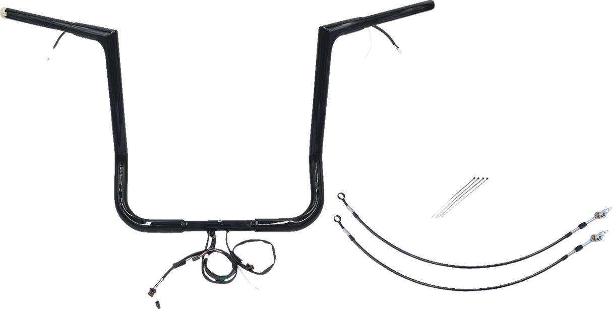 Handlebar Kit - Flat Top - 16\" - Black 2016 - 2020