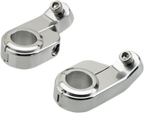 O/S Speed Clamps - Chrome - Angled