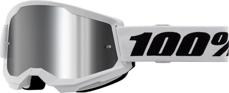 Strata 2 Goggle - White - Silver Mirror