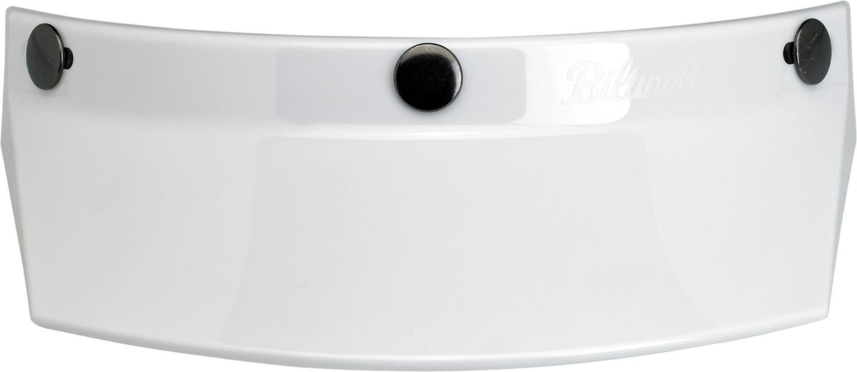 Moto 3-Snap Visor - White