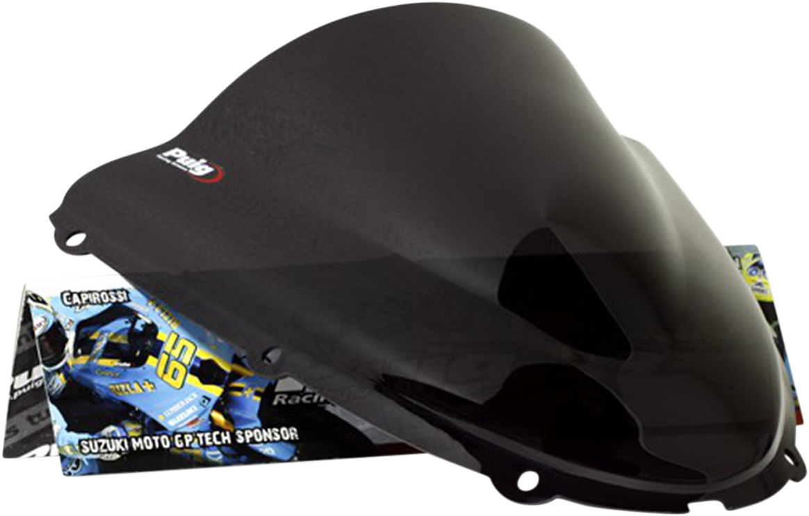 Race Windscreen - 15-3/4\" - Dark Smoke - Ninja 2005 - 2008