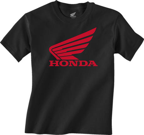 Youth Honda Wing T-Shirt - Black - Small