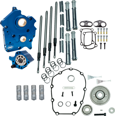 Cam Chest Kit without Cams - Gear Drive - Water Cooled - Chrome Pushrods - M8 2017 - 2024